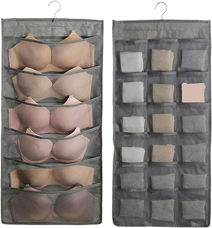 Bra and Underwear Hanging Organizer Mesh Pockets 
