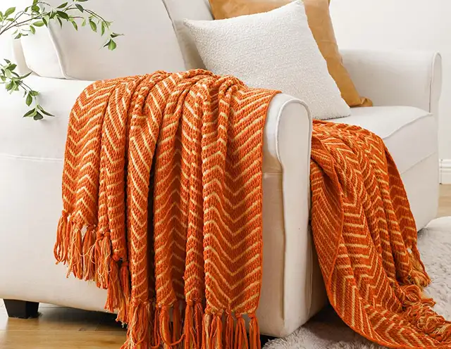 thrown blanket